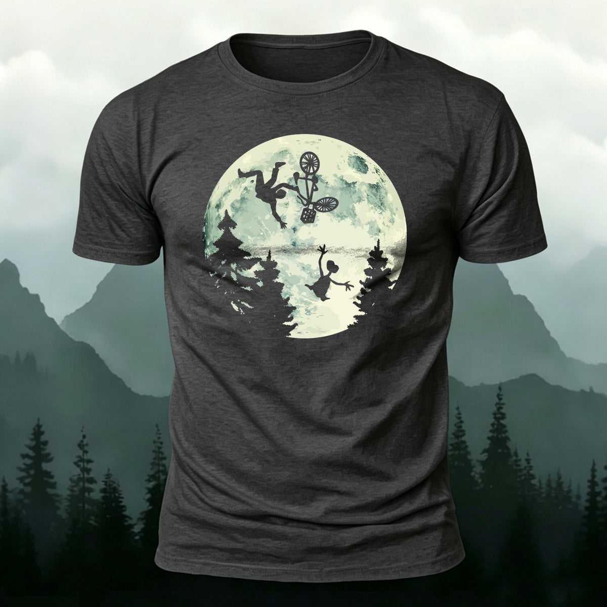 Ride the Moon Casual Cotton T-Shirt