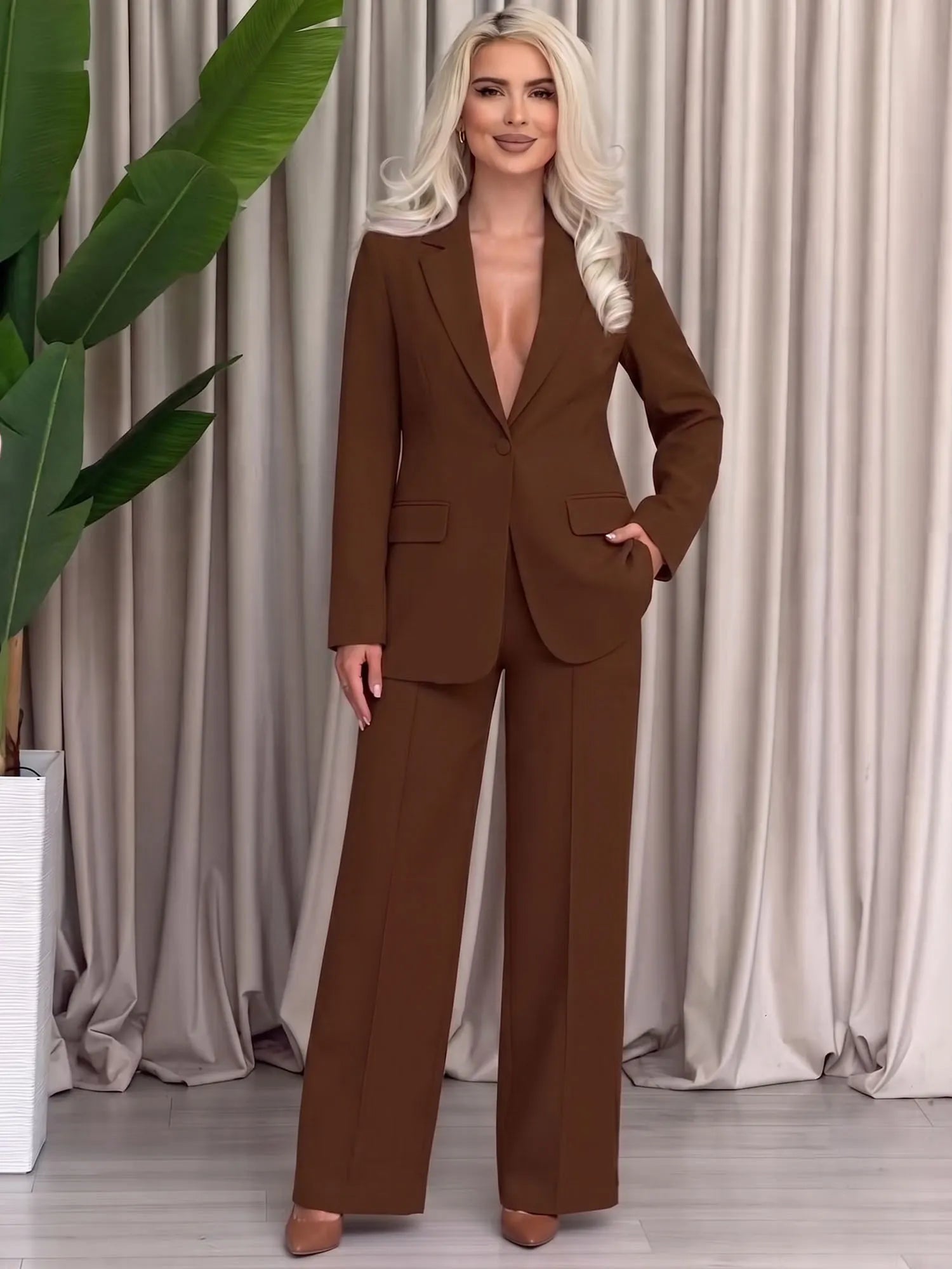 Women's Fashionable Casual Commuter Suit Sets