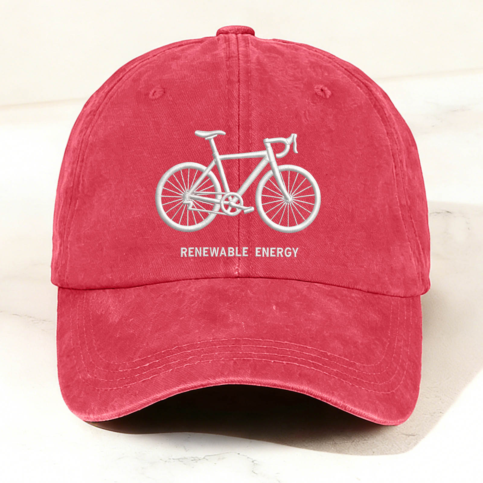 Bicycle Graphic Faux Embroidery Casual Trendy Cap