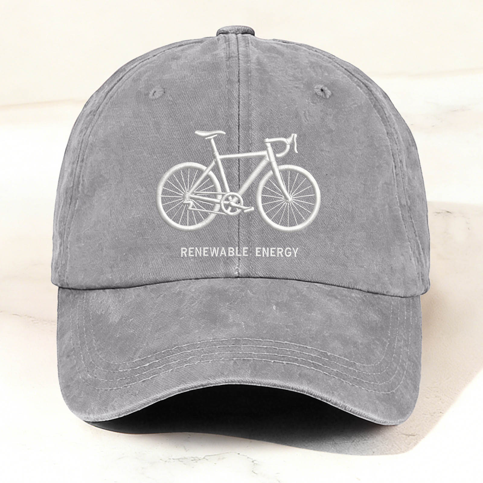 Bicycle Graphic Faux Embroidery Casual Trendy Cap