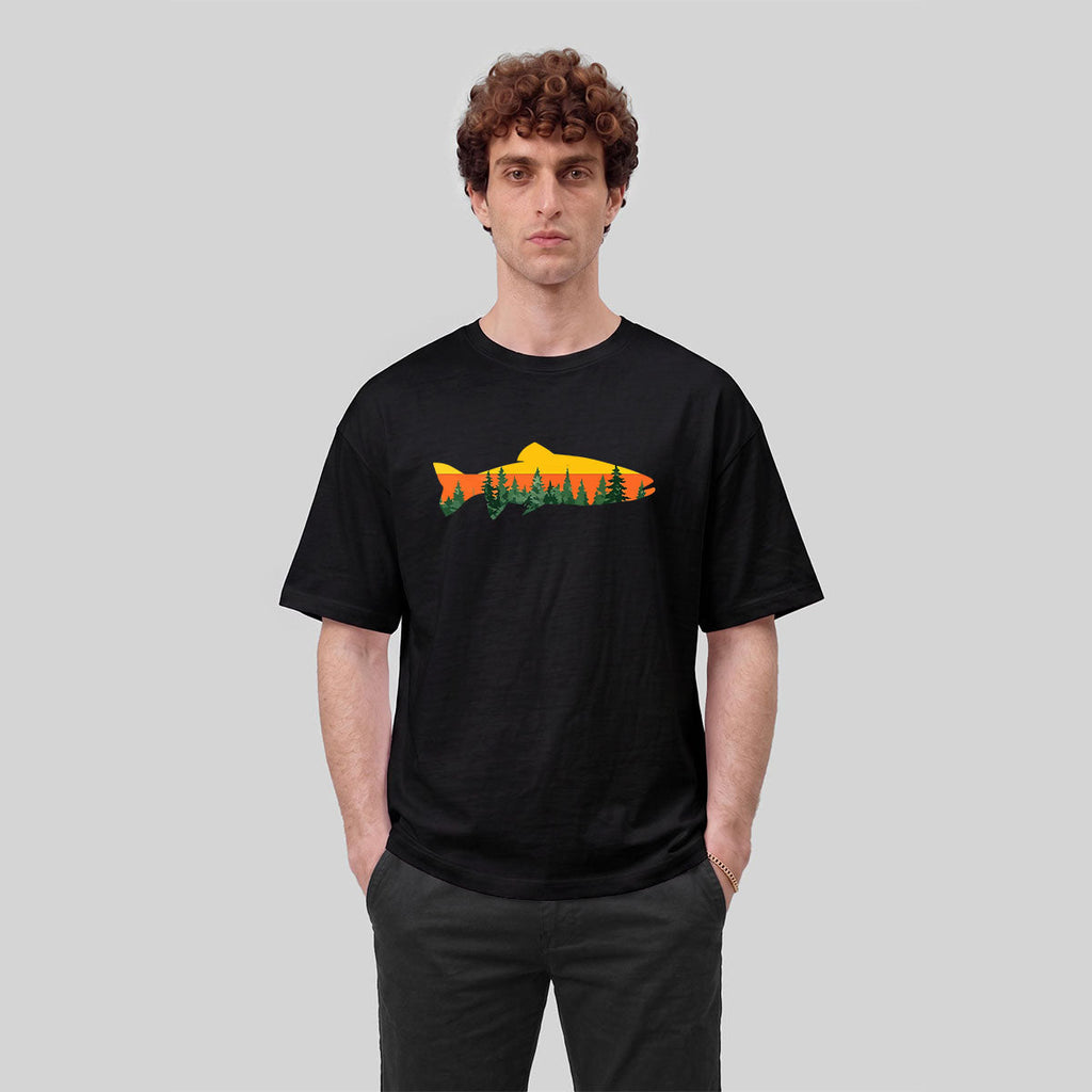 Fish Forest Printed 100% Cotton T-Shirt