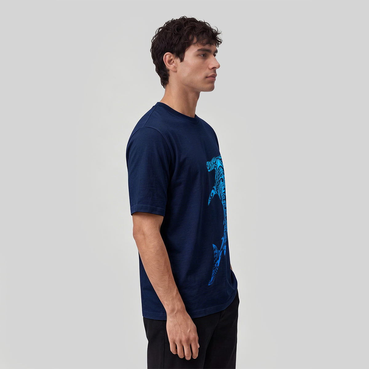 Tribal Hammerhead Shark Fashion Breathable Tee