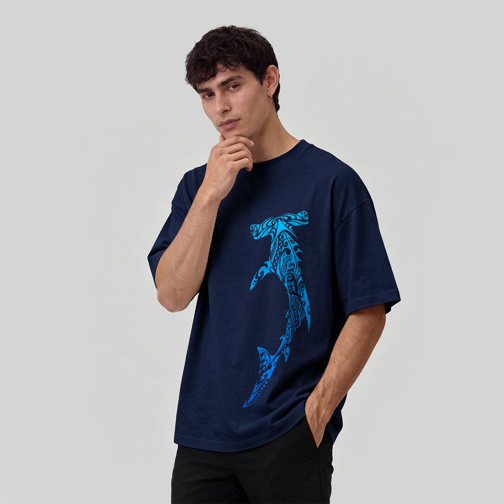 Tribal Hammerhead Shark Fashion Breathable Tee