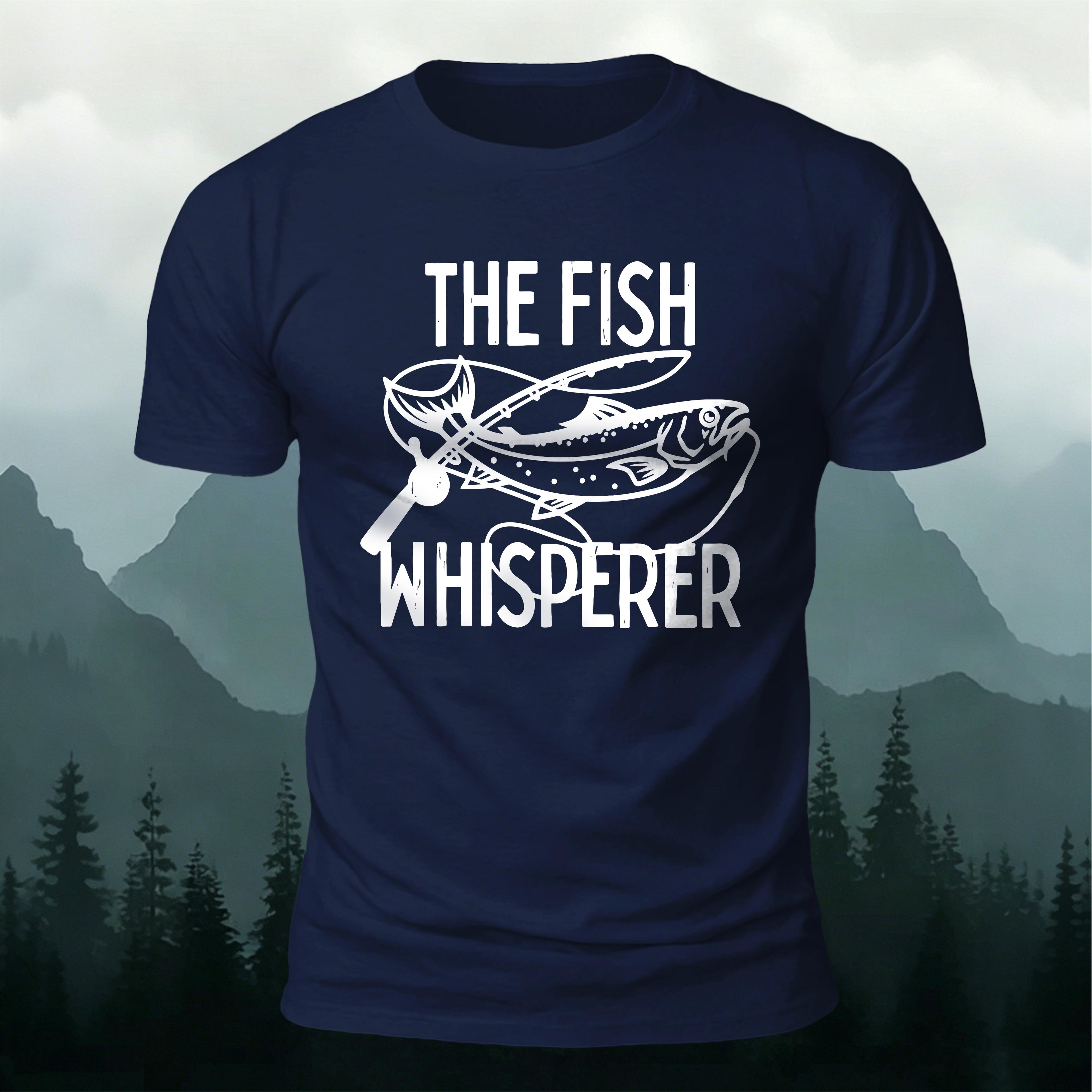 Takes The Bait Pattern Minimalist Premium Cotton T-shirt