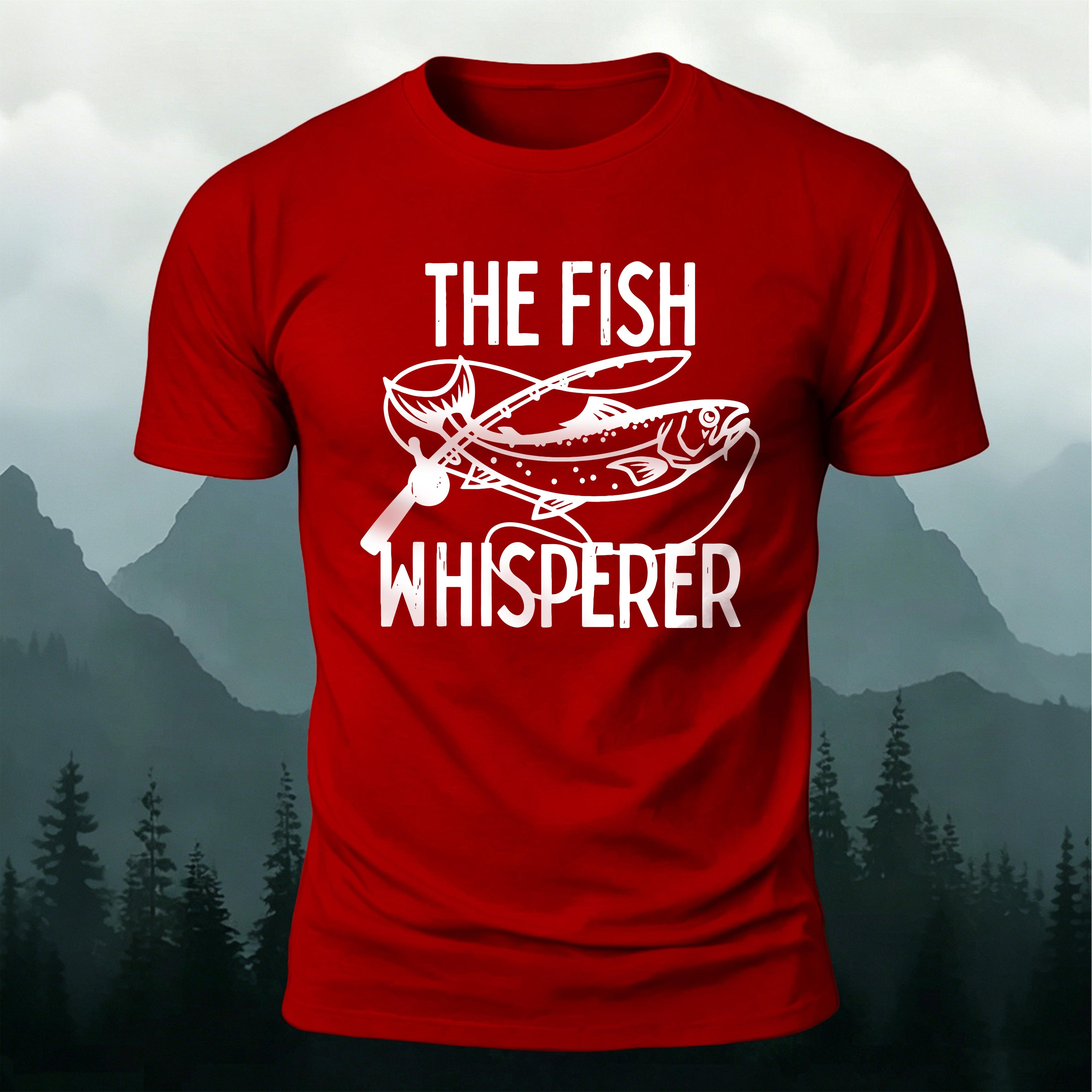 Takes The Bait Pattern Minimalist Premium Cotton T-shirt