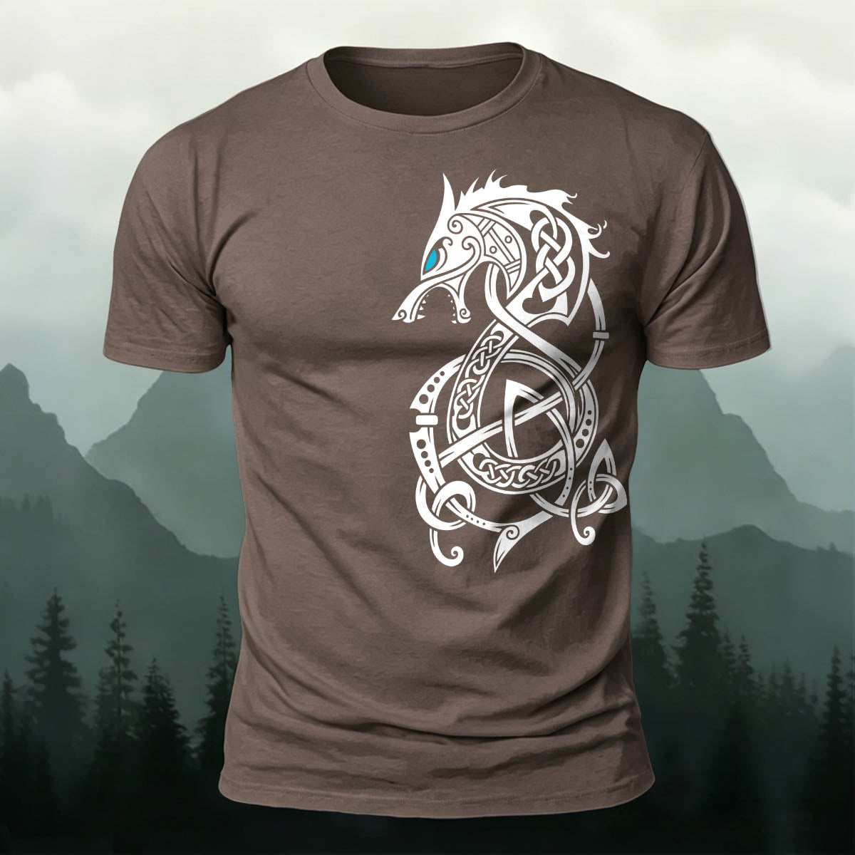 Sublimation Dragon Totem Casual T-Shirt