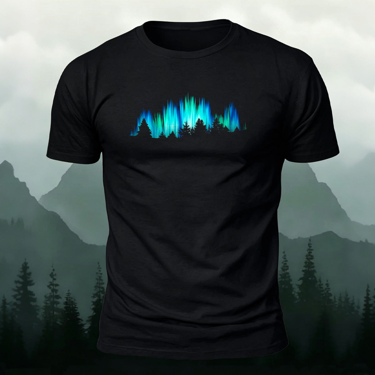 Gorgeous Night View Print Natural Style Breathable T-Shirt