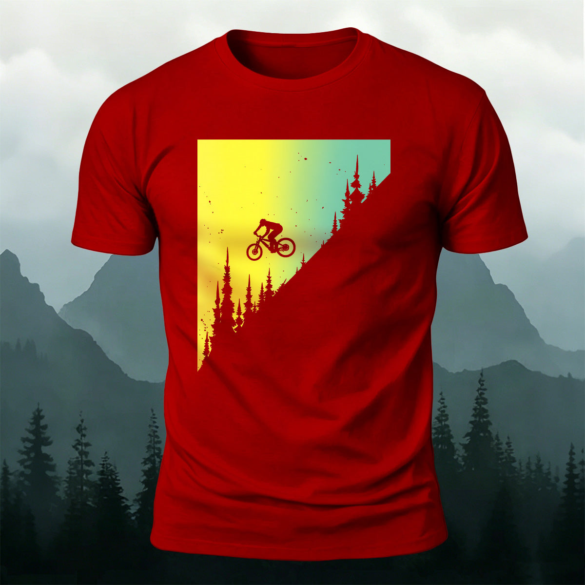 Cycling Adventure Outdoor Casual Soft-touch Feel Tee