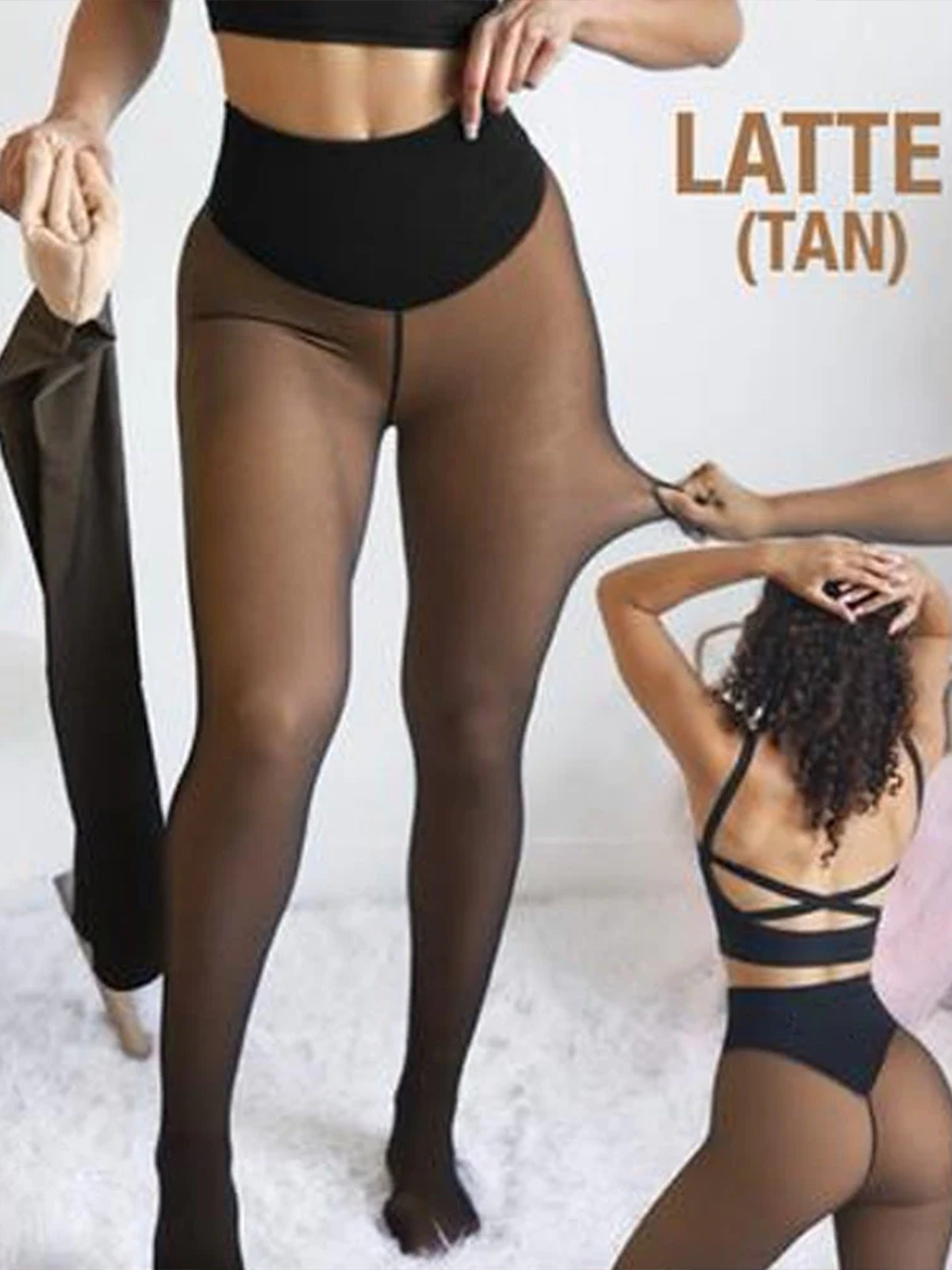 Magic Leggings With Compression Straps And Single Seam