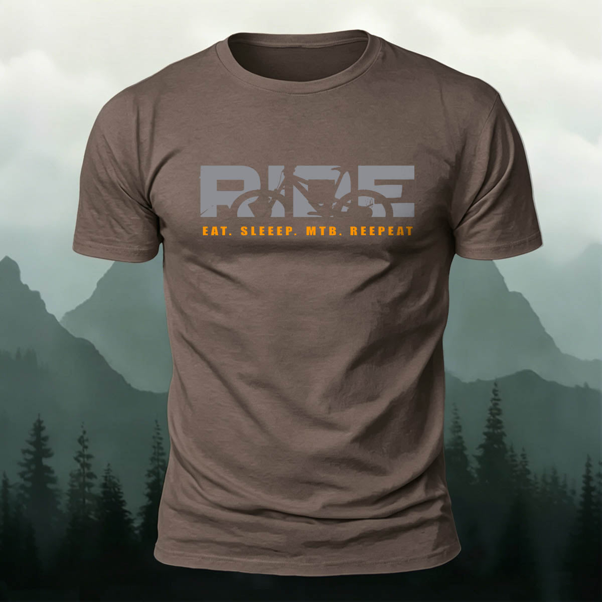 Ride Print Minimalist Style Breathable Material T-Shirt