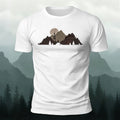 Mountain Landscape Pattern Natural Style Casual T-Shirt