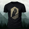 Bird Pattern Mountain-Style Comfortable Casual T-Shirt