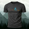 Cycling Line Pattern Skin-friendly Cotton T-Shirt