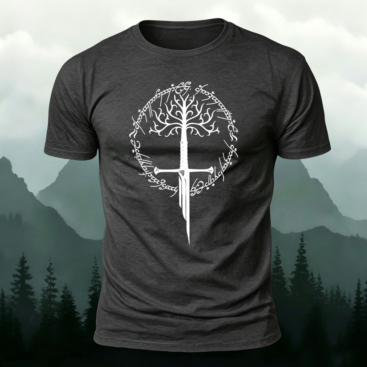 Artistic Pattern Minimalist Premium Cotton T-Shirt