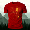 Creative Heart Pattern Combed Cotton T-Shirt