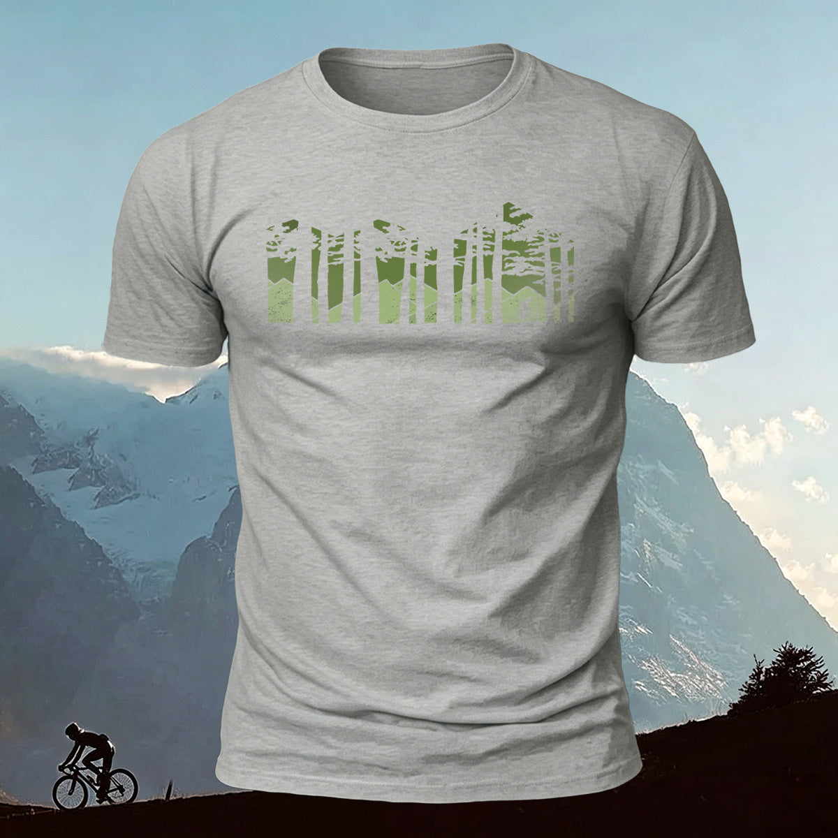 Forest Cycling Nature Casual Premium Cotton T-Shirt