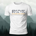 Ride Print Minimalist Style Breathable Material T-Shirt