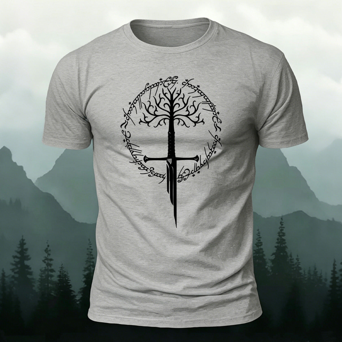Artistic Pattern Minimalist Premium Cotton T-Shirt