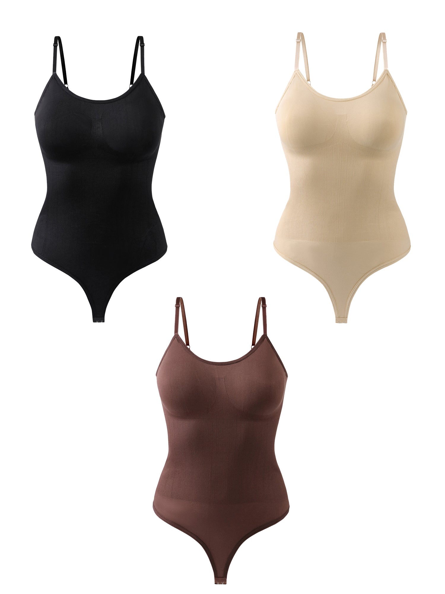 🔥3 PCS just $39.99🔥Tummy Control Bodysuit Thin Strap Butt Lifting Shapewear