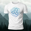 Viking Mythology Totem Print Casual Cotton T-Shirt