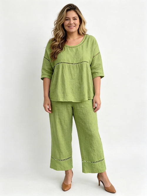 Casual Commuting Comfortable Loose Round Neck Set