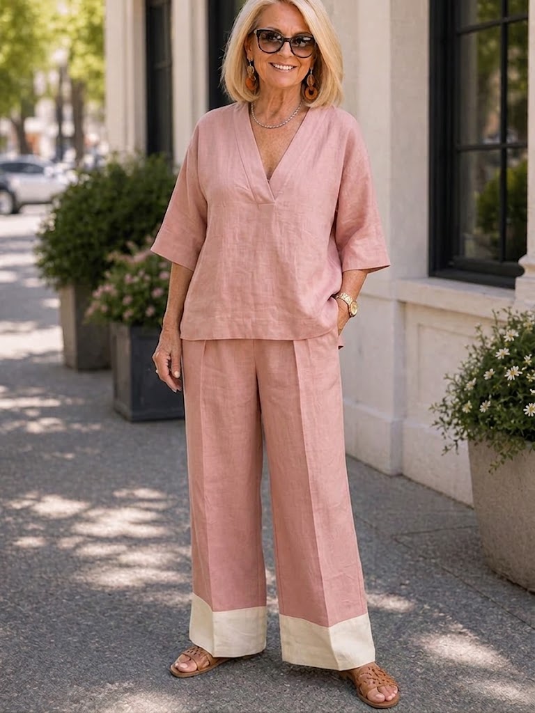 Elegant French Linen and Cotton Set