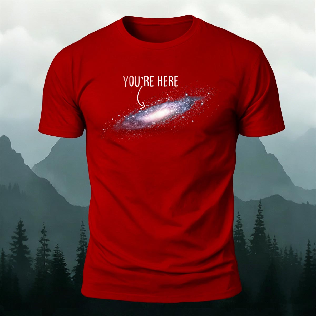 Galaxy Dream Print Casual Cotton T-Shirt