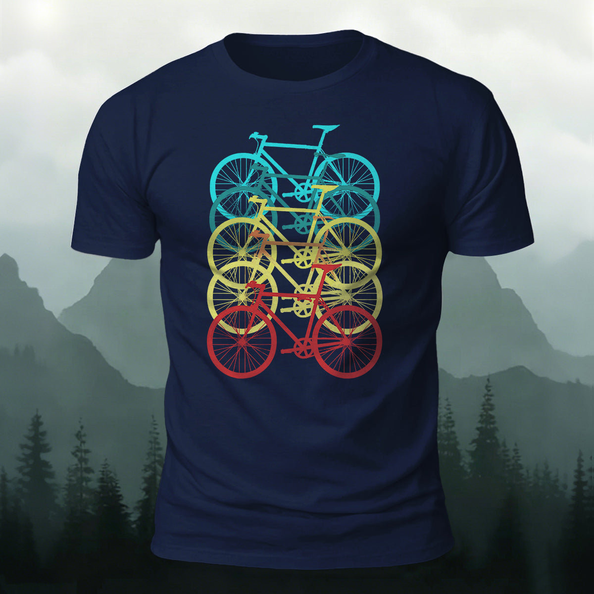 Bicycle Graphic Outdoor Soft Premium Cotton T-Shirt