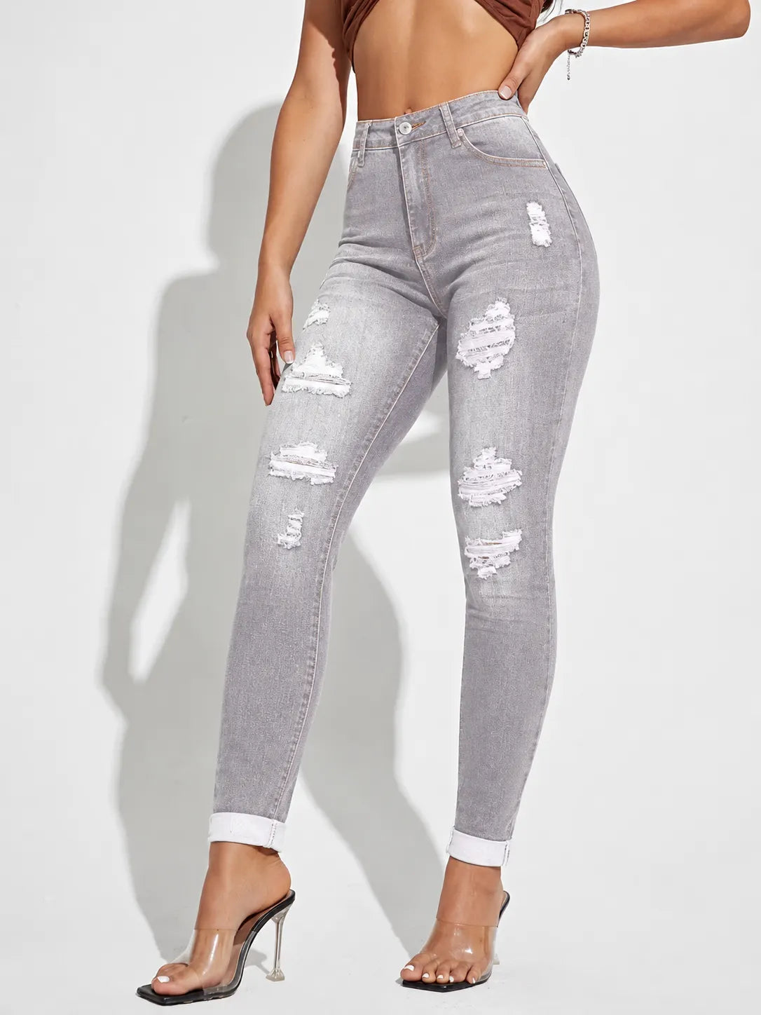 Slim Butt-lifting Ripped Skinny Women Jeans