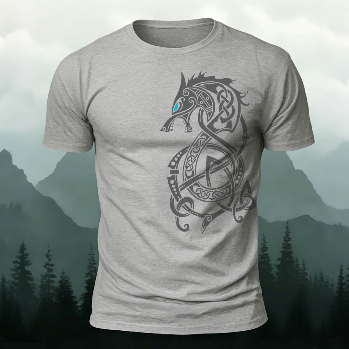 Sublimation Dragon Totem Casual T-Shirt