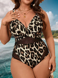 Women's Sexy Leopard-Print Mesh-Panel Bikini