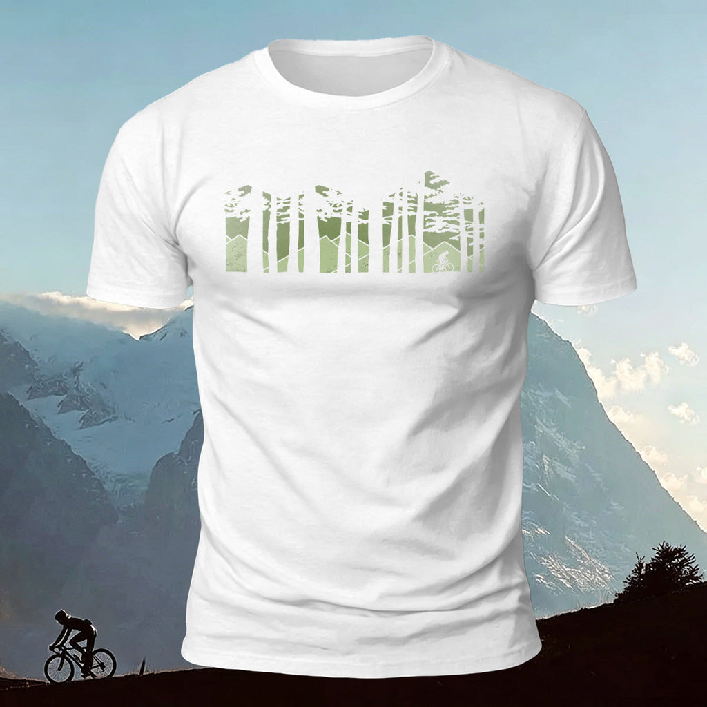 Forest Cycling Nature Casual Premium Cotton T-Shirt
