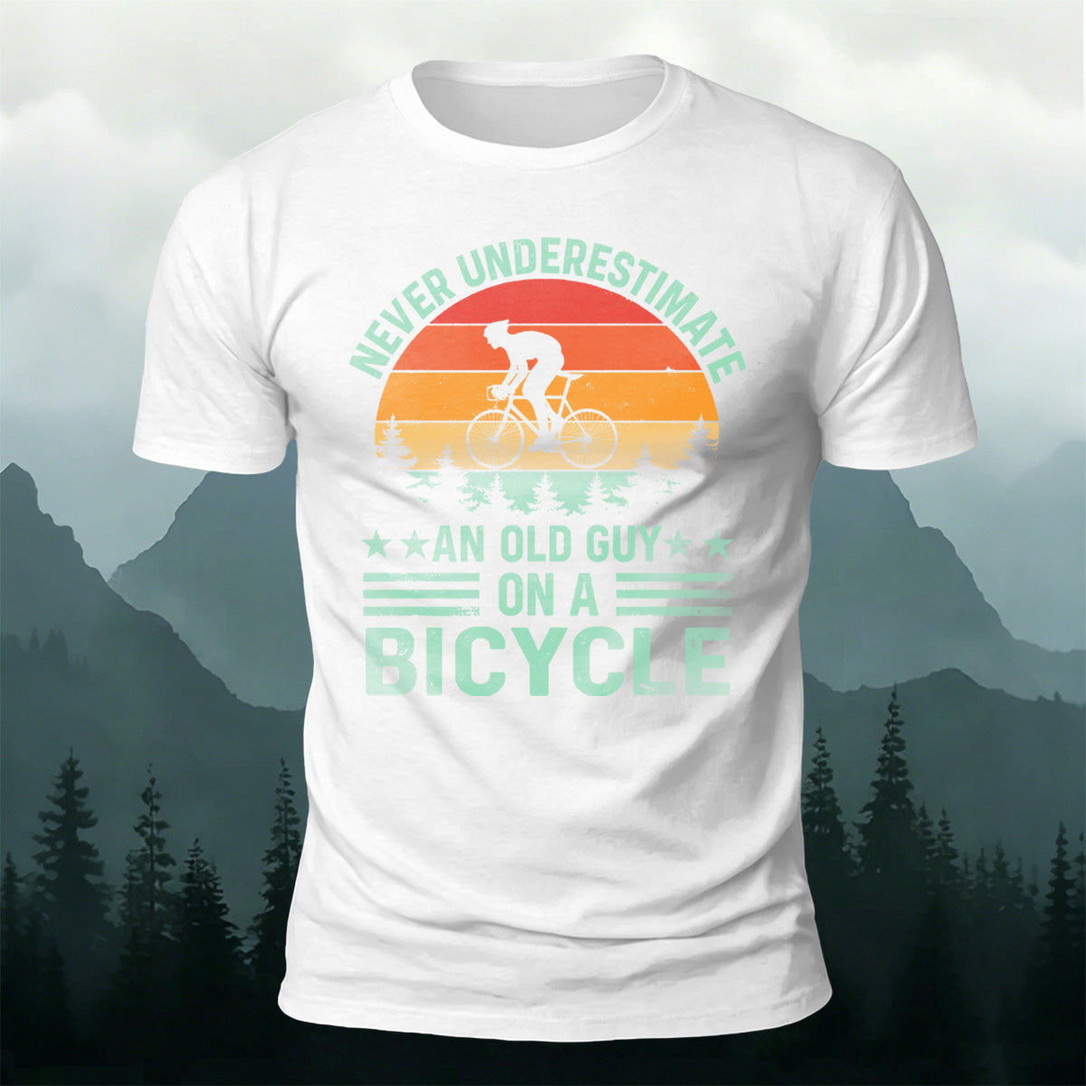 Cycling Spirit Printed Casual Breathable Material T-Shirt