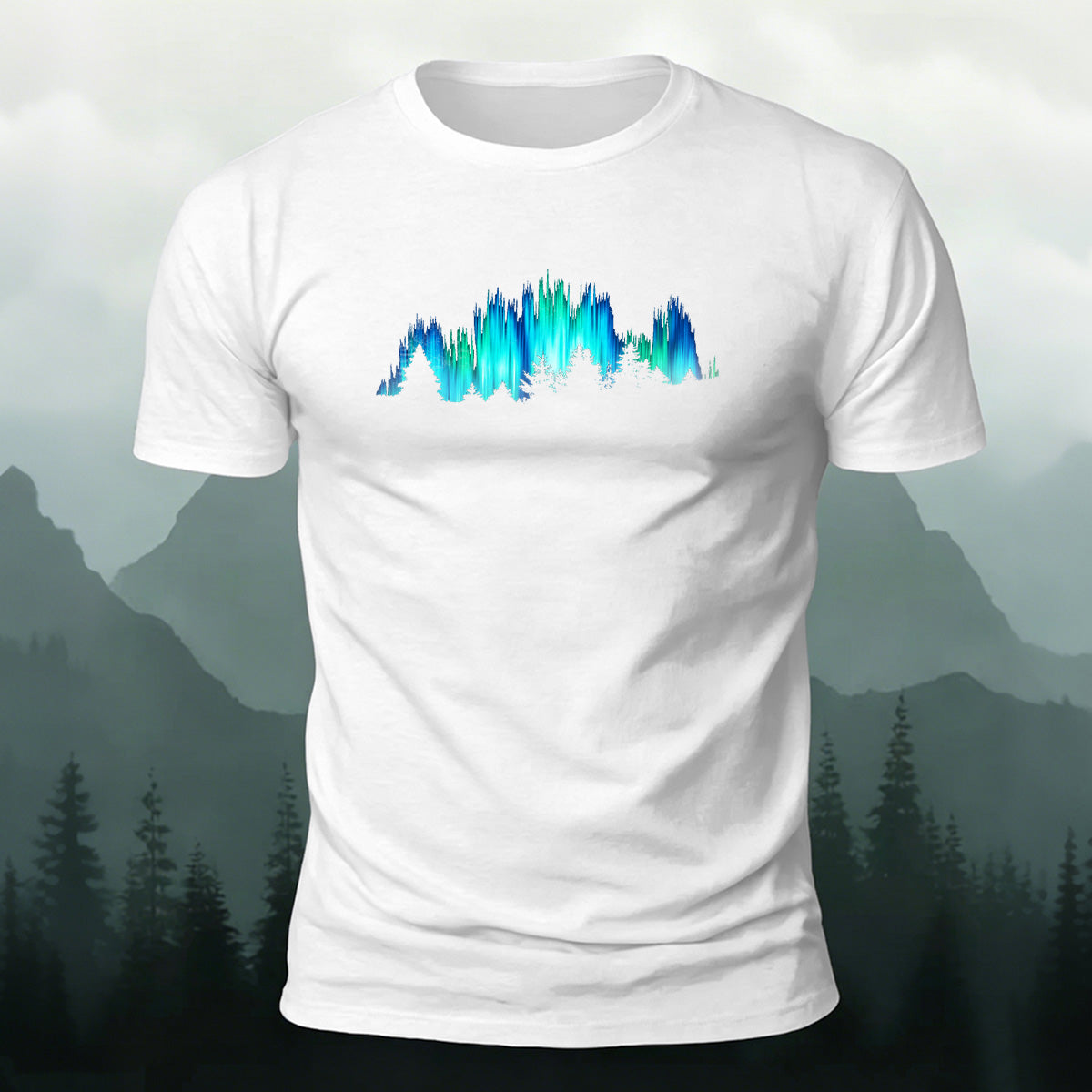 Gorgeous Night View Print Natural Style Breathable T-Shirt