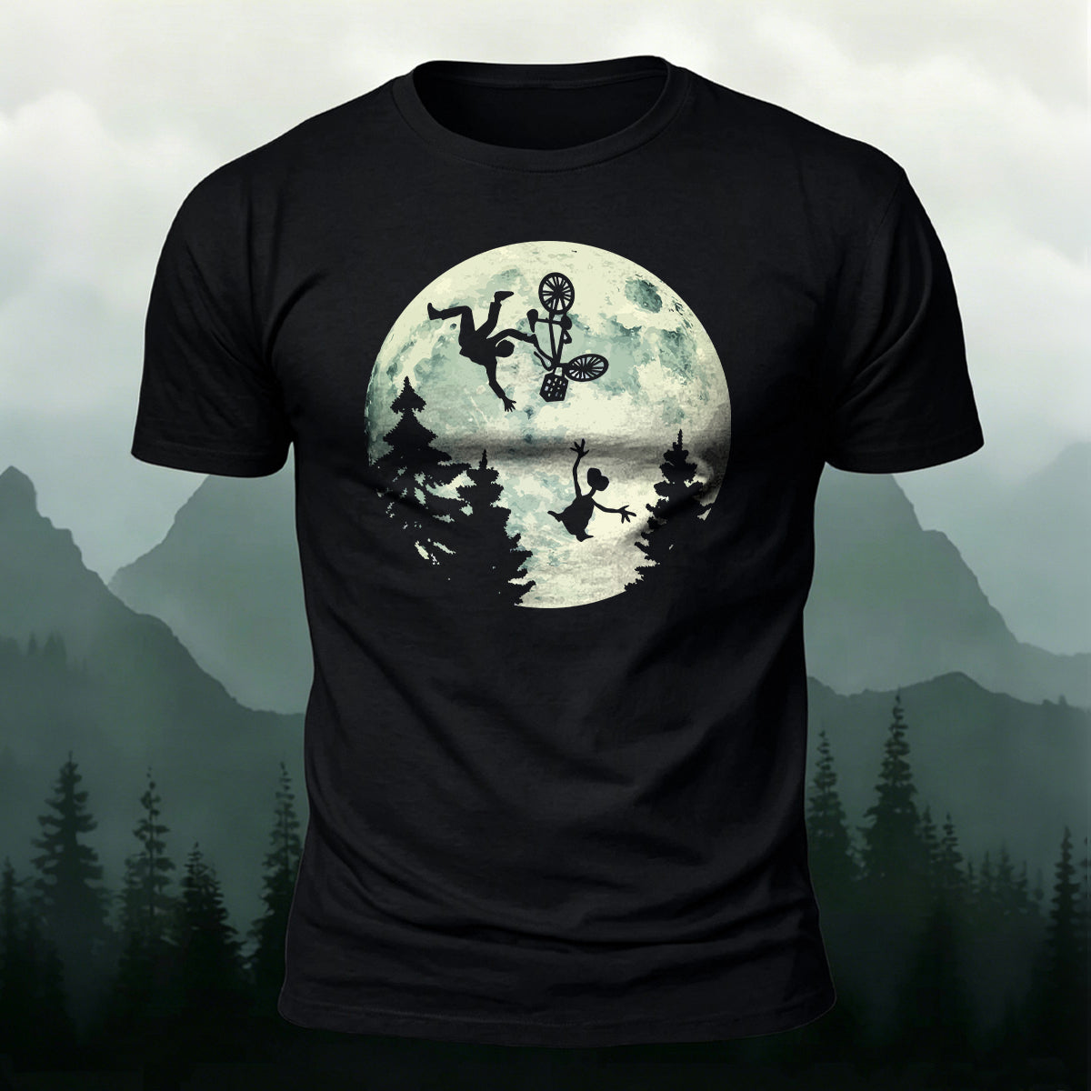 Ride the Moon Casual Cotton T-Shirt