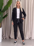 Women's Casual Fashionable Skinny-Leg Pants Suit Set