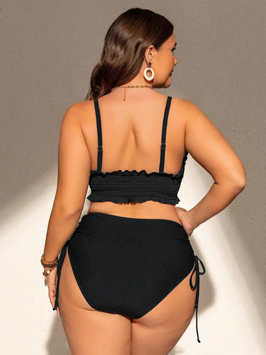 Detachable Strap Sexy High-Waist Bikini Vacation Swimsuit