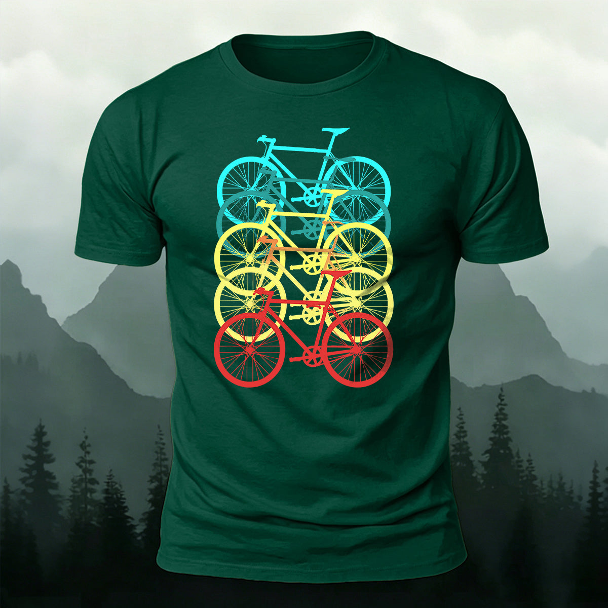 Bicycle Graphic Outdoor Soft Premium Cotton T-Shirt