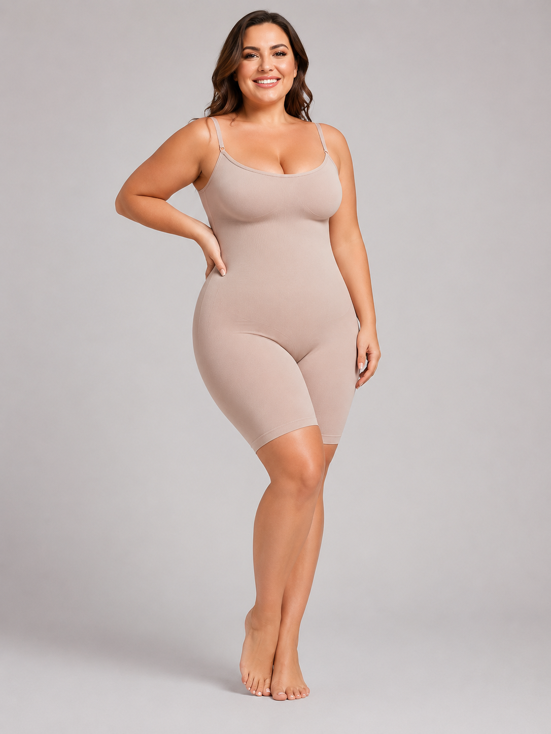Seamless One-piece Tummy Control Waist Cincher Butt Lifter Shapewear