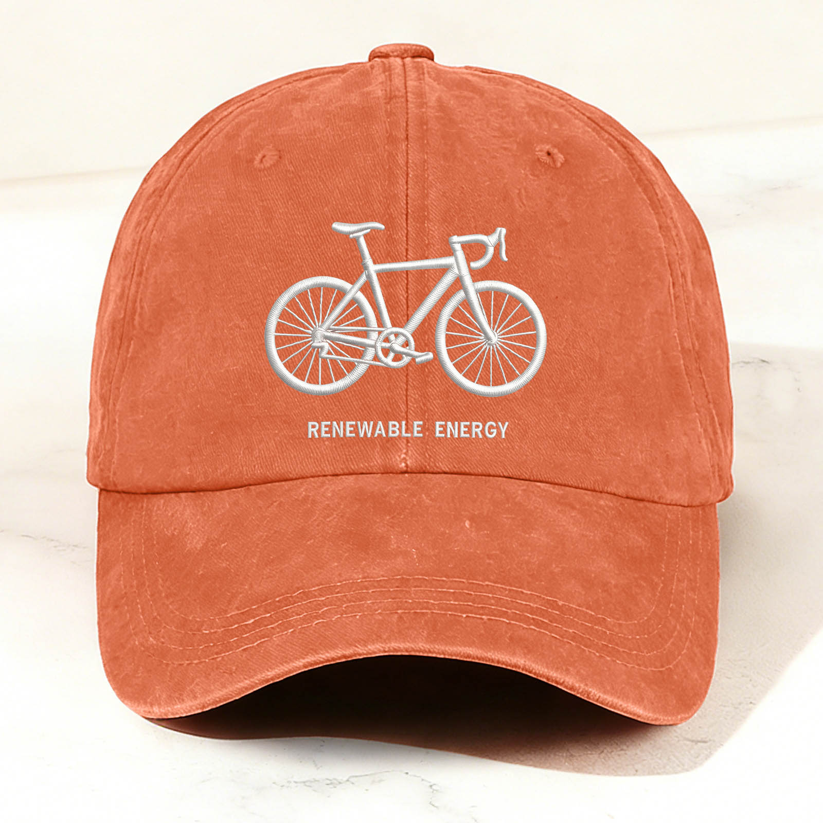 Bicycle Graphic Faux Embroidery Casual Trendy Cap