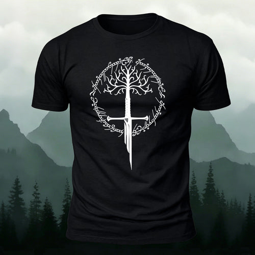 Artistic Pattern Minimalist Premium Cotton T-Shirt