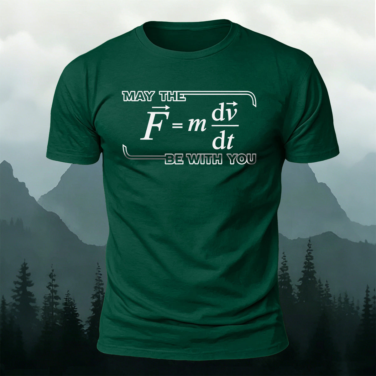 100% Cotton Physics Enthusiast Print Casual T-Shirt