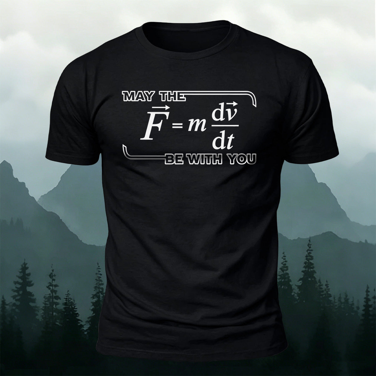 100% Cotton Physics Enthusiast Print Casual T-Shirt