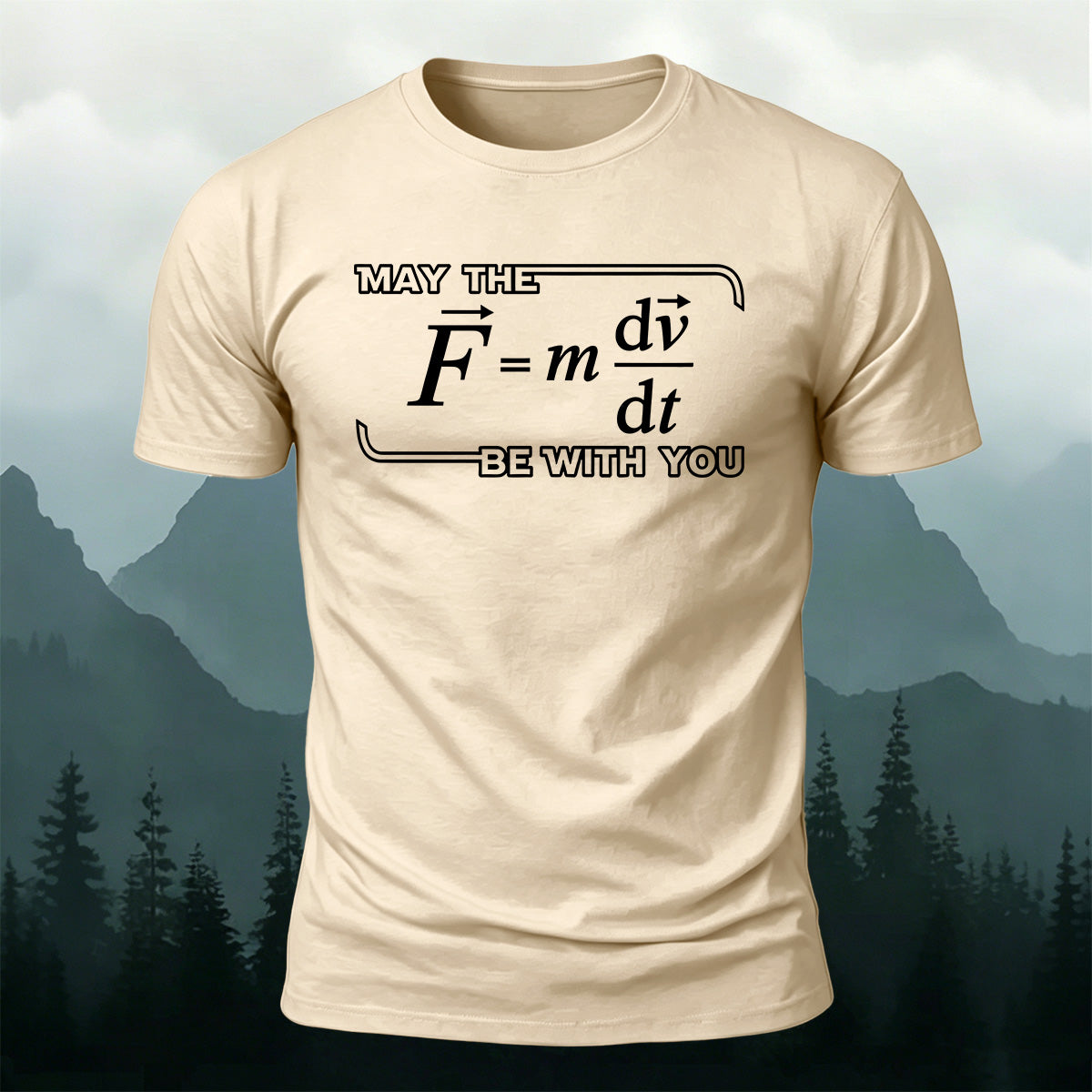 100% Cotton Physics Enthusiast Print Casual T-Shirt