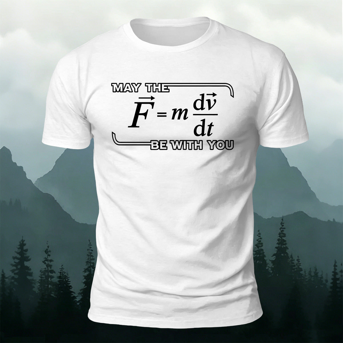 100% Cotton Physics Enthusiast Print Casual T-Shirt