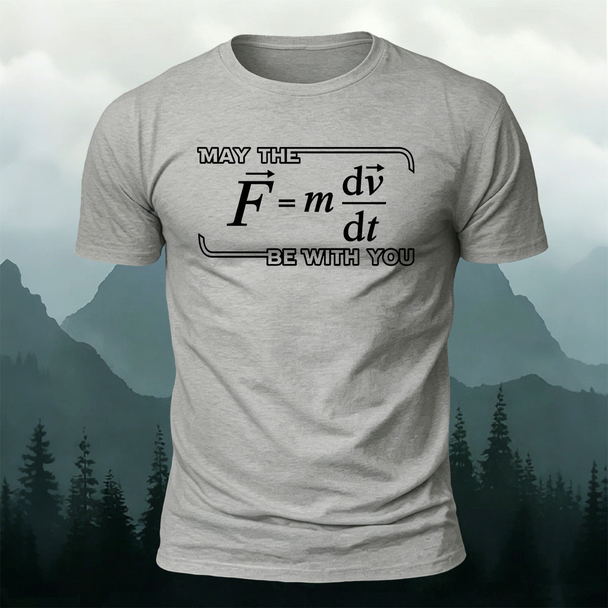 100% Cotton Physics Enthusiast Print Casual T-Shirt