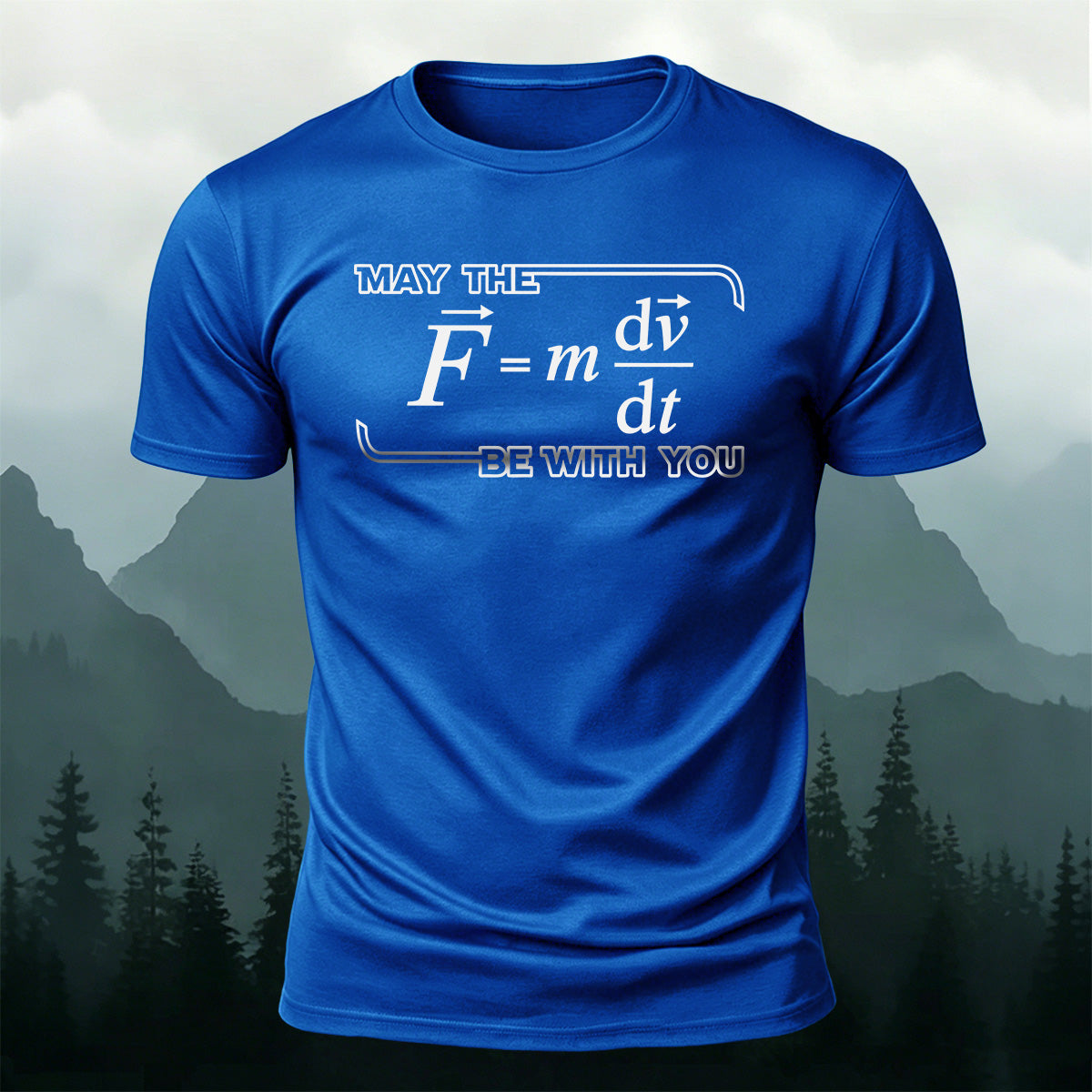 100% Cotton Physics Enthusiast Print Casual T-Shirt