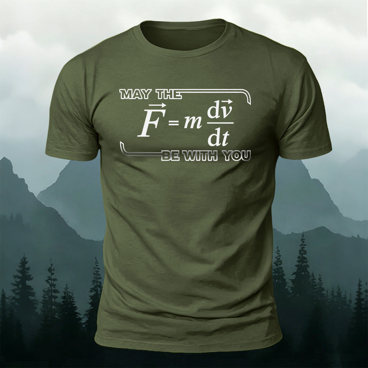 100% Cotton Physics Enthusiast Print Casual T-Shirt