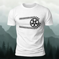 Artistic Cycling Pattern Outdoor Style Skin-Friendly T-Shirt