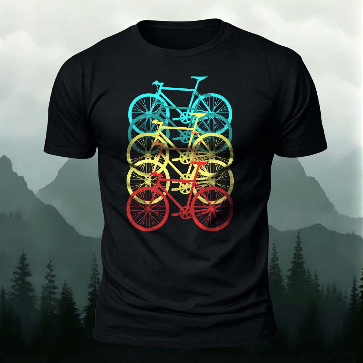 Bicycle Graphic Outdoor Soft Premium Cotton T-Shirt